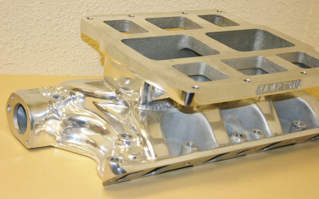 351W Ford Blower Manifold Polished