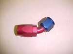 -12 To -16 AN Hose To AN Nut 45 Degree Double Swivel Hose End