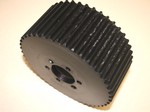 OUT OF STOCK ~Used 14mm 45 HTD  tooth blower pulley alum.