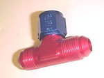 Tee Male Flare To Female Swivel On Side Alum.