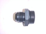 AN Flare To Straight Adapter Black Anodized