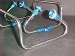 Polished Stainless Steel Carburetor Fuel Line Kit