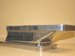 Used 4.50" fabricated polished alum. injector spacer