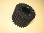 OUT OF STOCK ~Used 14mm 28 GT blower pulley alum.