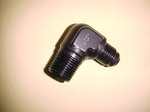90 Degree An Flare To Pipe Adpt. Black