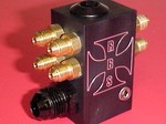 Eight Port Fuel Dist. Block W/AN Fittings