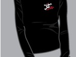 Womens Long Sleeve Black Thermal Shirt
