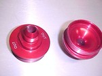 Used System 1 fuel filter ends caps