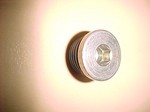 Used -8 steel AN port plug
