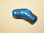 Used -8 To 3/8" NPT Pipe Alum. Fitting 45 Degree