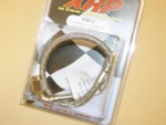 -3 Straight To 90 Degree Teflon Hose/Stainless Wire Braided Assm. 6" - 24"