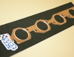 OUT OF STOCK BBC Copper Exhaust Gasket Set Embossed Rnd. Port 2.250" #4213 (2620-0231)
