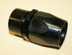 Straight Fitting Swivel Alum. Black Quick Disconnect Clamshell