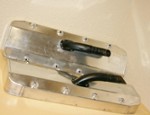 Used Display Fabricated Big Chief Moroso Valve Covers W/Burn Down Breathers