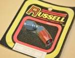 SOLD Used -4 45 Degree Fitting Non Swivel Alum. Russell #1008/610080 (7003-0084D)