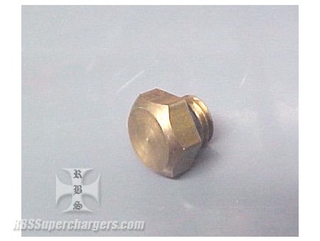 AN Hex Plug Brass W/O-Ring (340-0006)