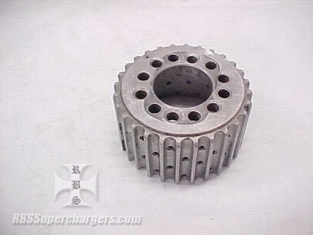 Used 13.9-28 Tooth Blower Pulley Alum. 2.50" wide (7001-0028)