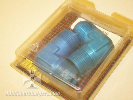 Used -16 To 1" NPT 90 Degree An Flare To Pipe Adpt. Blue (7003-0063Z)