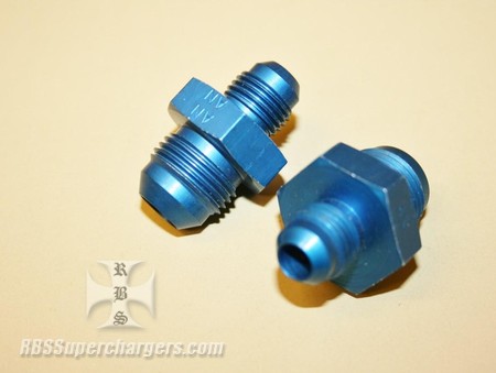 Used -6 Male AN/-8 Male AN Flare Reducer Alum. (7003-0014F)