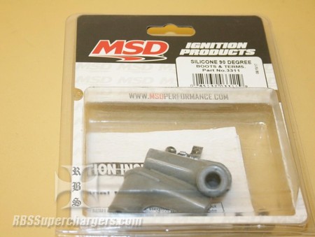 Used MSD 90 Degree Logo Boots & Terminals Replacement #3311 (7003-0012)
