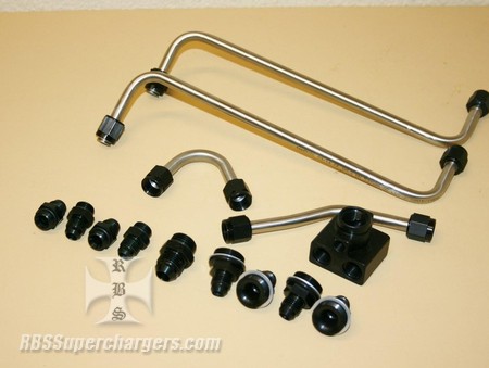 Stainless Steel Demon Dual Carb. Fuel Line Kit (2200-0014B)