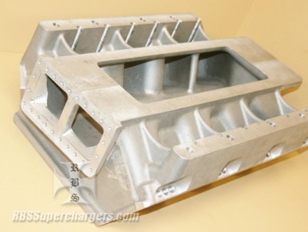 Indy Late Model/Fuel Head Hemi Blower Manifold Alum. (1100-0018)