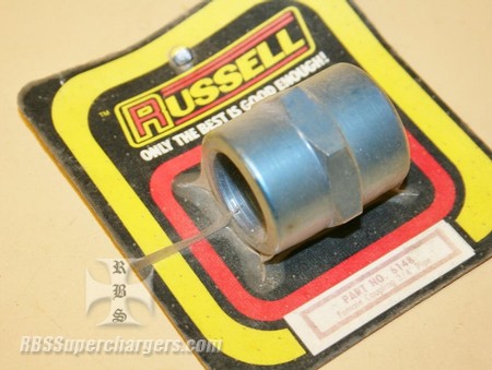Used 3/4" NPT Alum. Female Pipe Coupling Russell #6148 (7003-0084F)