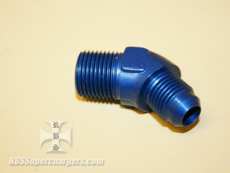 Used -6 To 3/8" NPT Pipe Alum. Fitting Russell #662390 (7003-0027B)