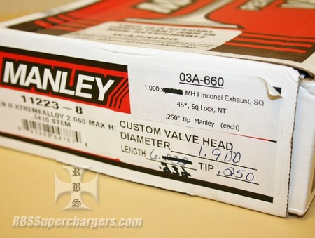 COMING SOON Used Manley Hemi Muscle Head Exhaust Valve Set Of 8 (7011-0069)