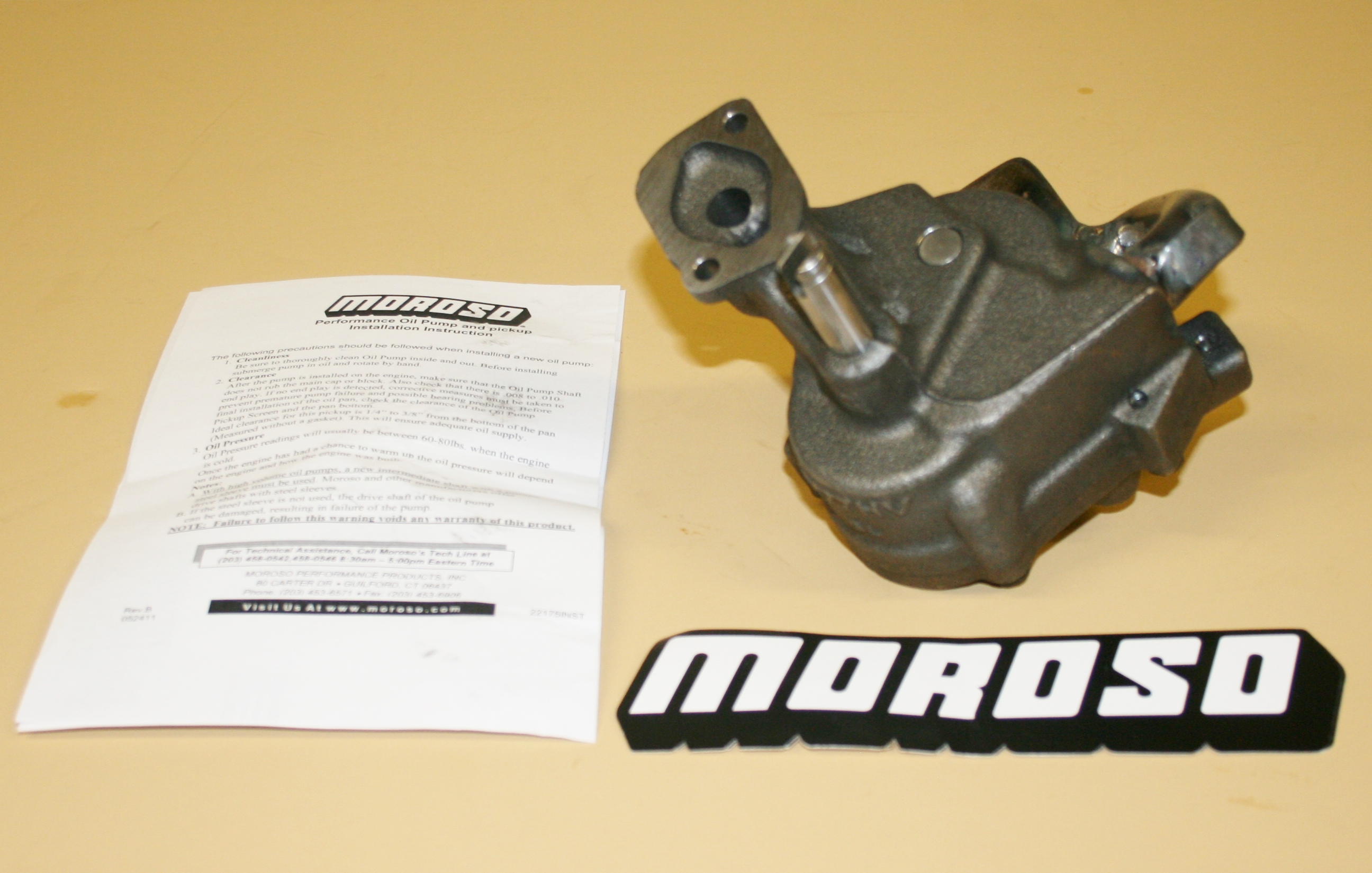Moroso Oil Pump Pick-Up BBC 10 Moroso Oil Pump Pick-Up BBC 10
