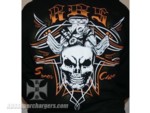 Short Sleeve Black Skull Shirt