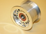 Billet Alum. 3.00" Large Dia. Idler Pulley Polished #4105