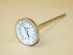 Hydrometer Thermometer Stainless Steel 25F To 125F Degree