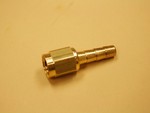 3/16" Barb/-3 Hose End/Barb Brass