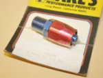 Used -6 To 1/4" NPT Pipe AN Hose End Alum. Fitting Earl's #320106
