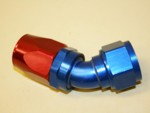 SOLD Used -12 45 Degree AN Fitting Double Swivel Alum. #613190