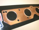 392 Hemi Embossed Copper Round Exhaust Gasket Set #4067