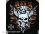 Short Sleeve Black Skull Shirt