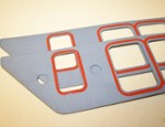 BBC Intake Gasket Set Rect. Port Accu-Seal 2.50"x1.80" #213115 (1100-0029D)