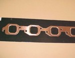 BBC Copper Exhaust Gasket Set Embossed Sq. Port 1.750