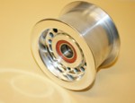 Billet Alum. 3.00" Large Dia. Idler Pulley Polished #4105