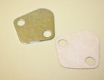 Used Fuel Pump Block Off Plate BBC/SBC Chrome