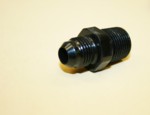 AN Male Flare To Pipe Straight Fitting Black