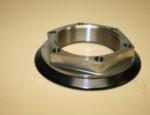 Threaded Crank Hub Retaining Nut w/Alum. Flange Titanium