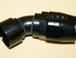 30 Degree Fitting Swivel Alum. Black Quick Disconnect Clamshell