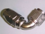 90 Degree Fitting Double Swivel Alum. Super Nickel (340-0745SN)