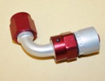 Used Aeroquip Crimp -6 90 Degree AN Fitting Swivel Alum.