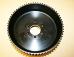 Used 11mm 65 Tooth Center Flange Blower Pulley 3.50" Wide (7001-1165C)