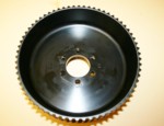 Used 11mm 65 GT Tooth Center Flange Blower Pulley 3.50" Wide
