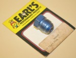 Used -10 Aluminum AN Flare Plug Earl's #980610 (7012-0075Y)